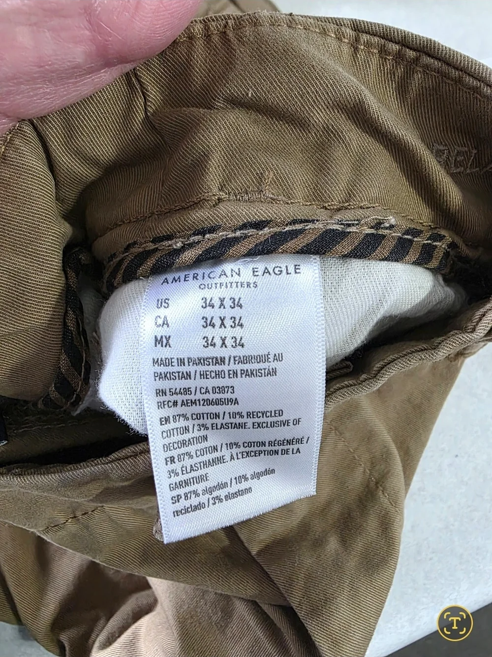 NEW American Eagle Flex - Men's Gray and Khaki Pants 34x34